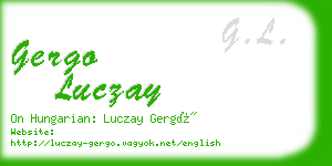 gergo luczay business card